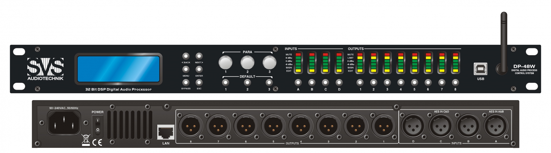 SVS Audiotechnik DP-48W Цифровой процессор: 4 входа 8 выходов в Ачинске