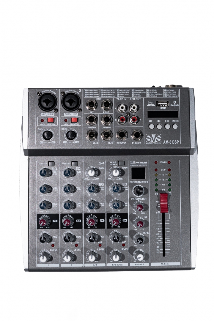 SVS Audiotechnik mixers AM-6 DSP Микшерный пульт аналоговый, 6-канальный SVS Audiotechnik mixers в Ачинске
