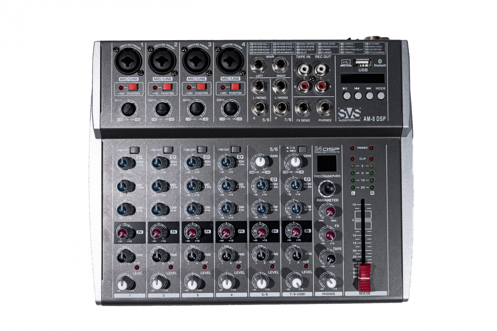 SVS Audiotechnik mixers AM-8 DSP Микшерный пульт аналоговый, 8-канальный в Ачинске